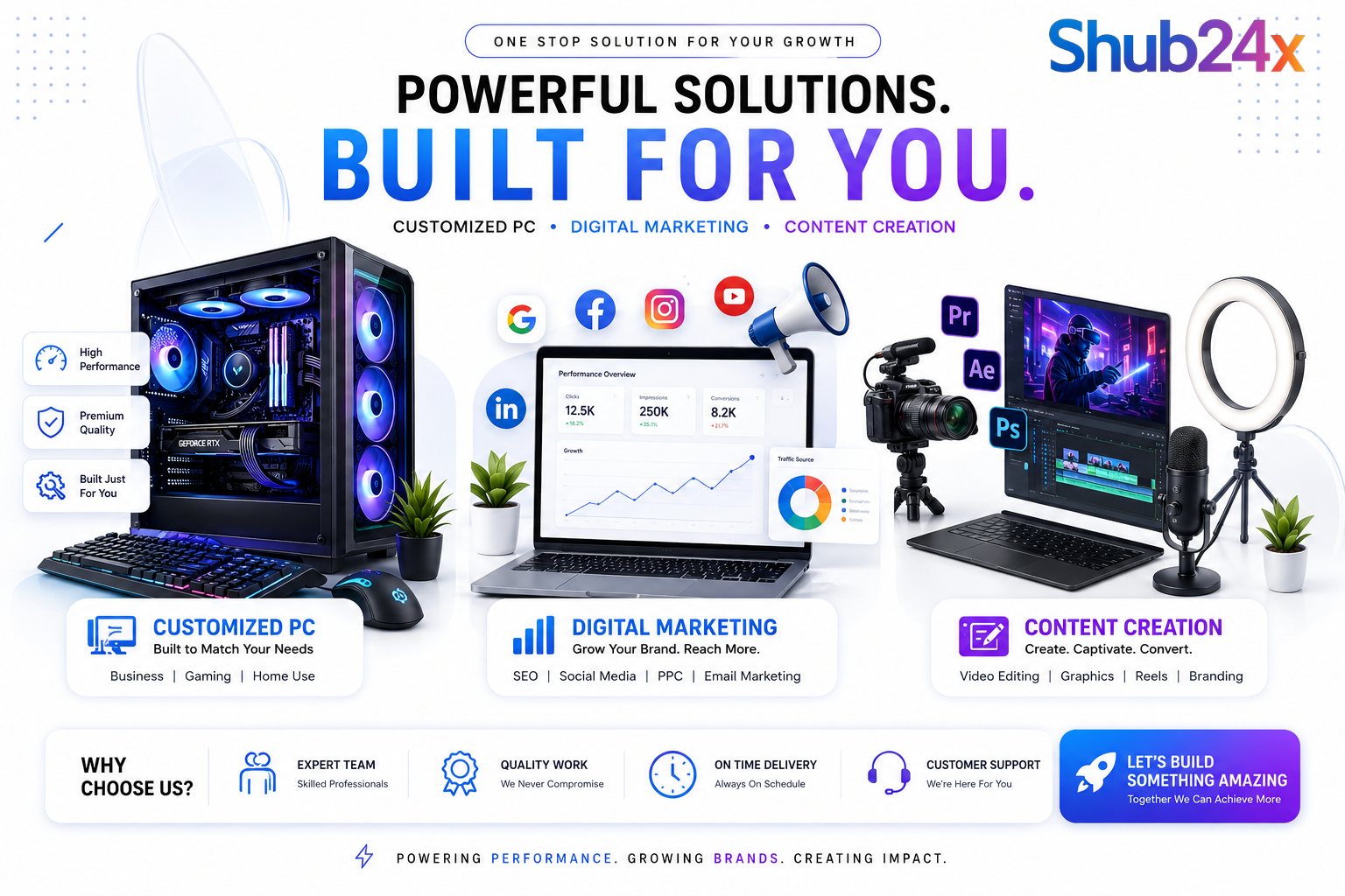 SHUB24X | Premium IT & Marketing Solutions